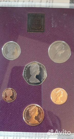 Набор монет Великобритании 1980 год