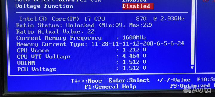 Материнская плата 1156 + I7 870 (4 ядра/8 потоков)