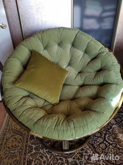 Кресло качалка из натурального ротанга бу