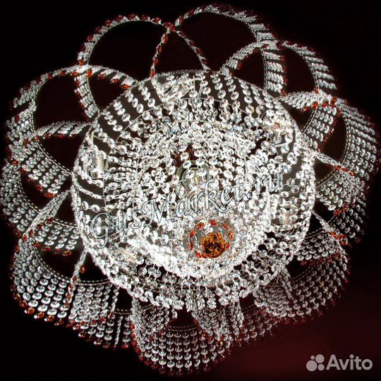 Люстра хрустальная потолочная 