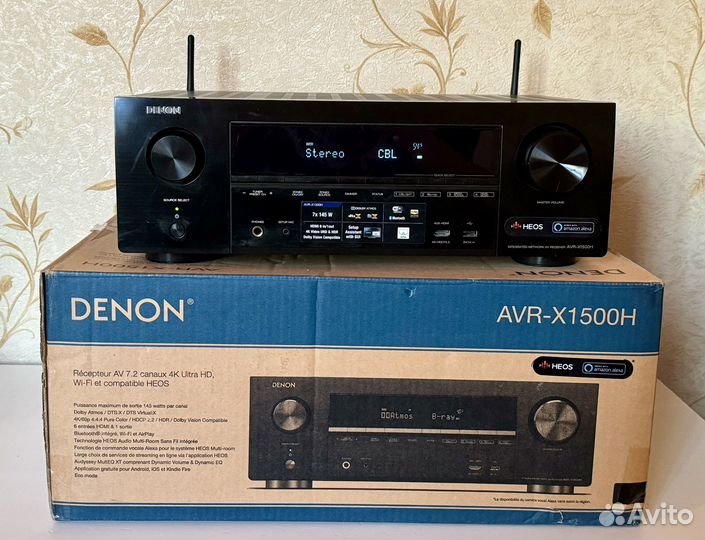 Denon AVR-X1500h 7.2/atmos/bluetooth/wifi