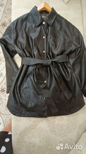 Женская кожаная куртка -рубашка, nice one