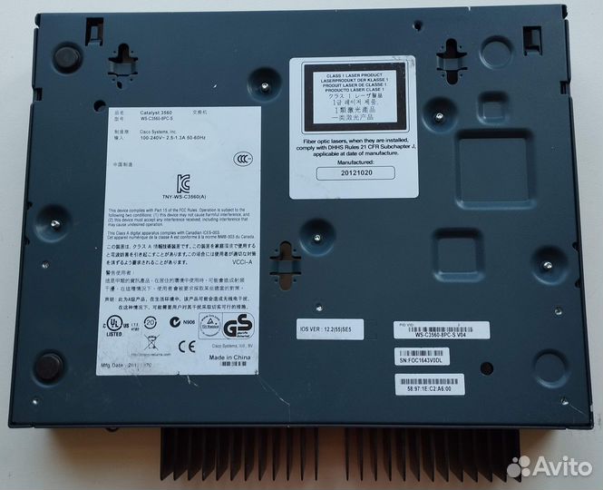 Коммутатор Cisco Catalyst WS-C3560-8PC-S