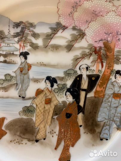 Японские фарфоровые тарелки винтажные