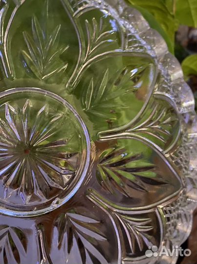 Конфетница Старинное стекло