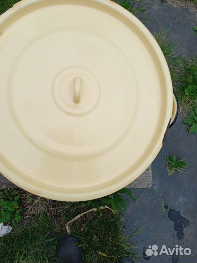 Кастрюля бак эмалированная, таз, дуршлаг алюминевы