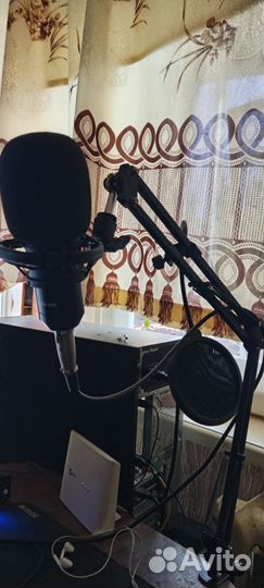 Микрофон bm 800+ питание+кранштейн