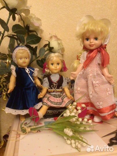 Пупс девочка, целлулоид и куколки