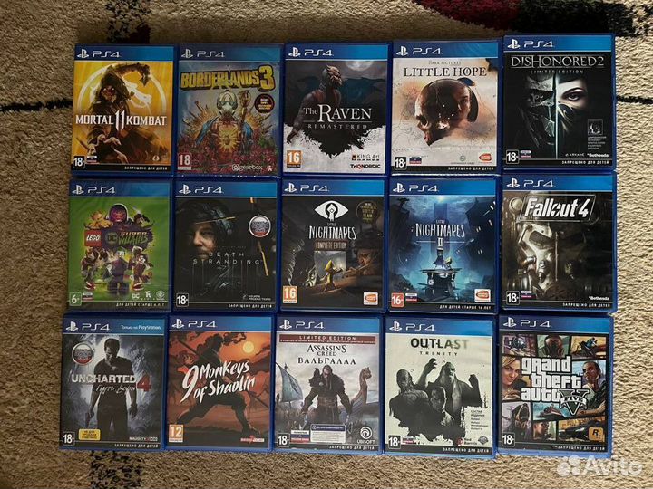 Игры (диски) для Playstation 4
