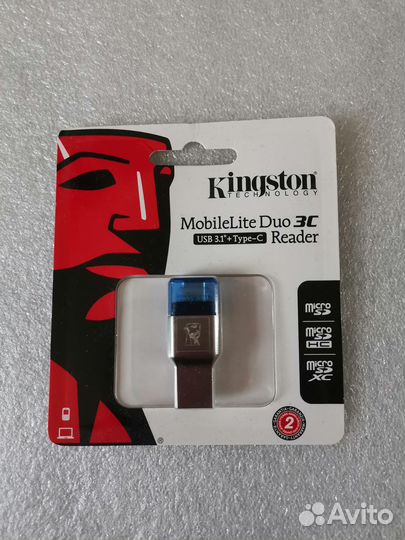 Kingston MobileLite Duo 3C (FCR-ML3C) серебристый