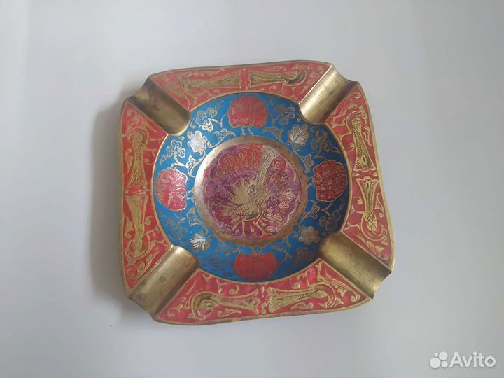 Пепельница Индия латунь