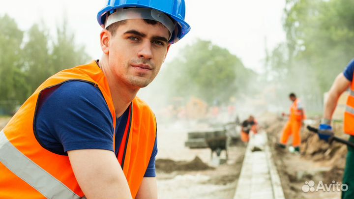 Бетонщик на дорожные работы