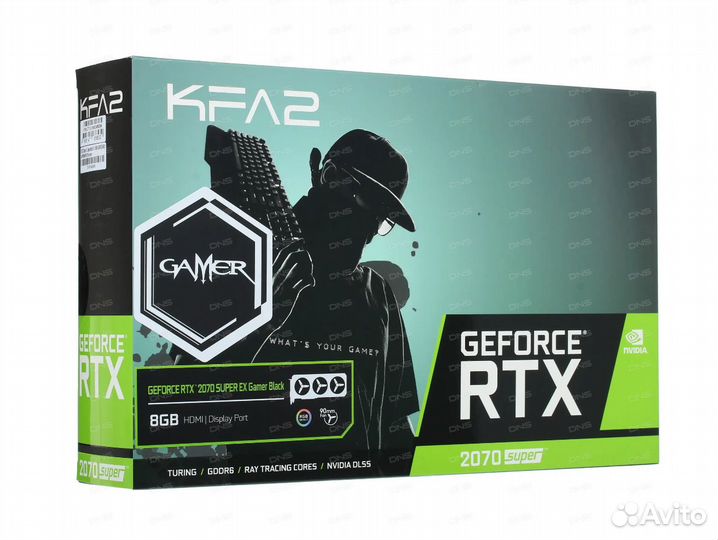 Видеокарта kfa2 rtx 2070 super ex gamer black