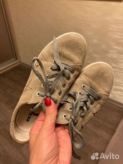 Кеды замшевые