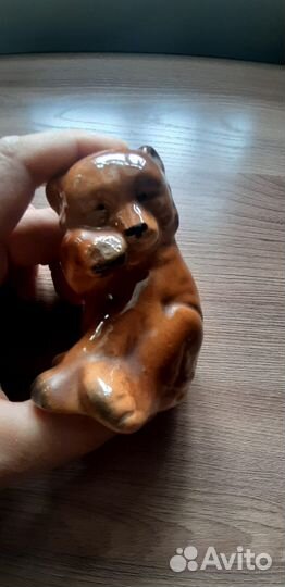 Фарфоровая статуэтка медведь СССР