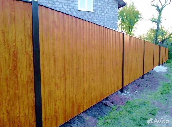 Забор из профнастила