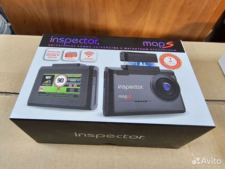 Видео регистратор с антирадаром Inspector Maps