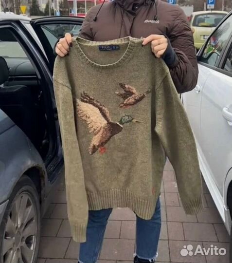 Polo ralph lauren свитер с утками