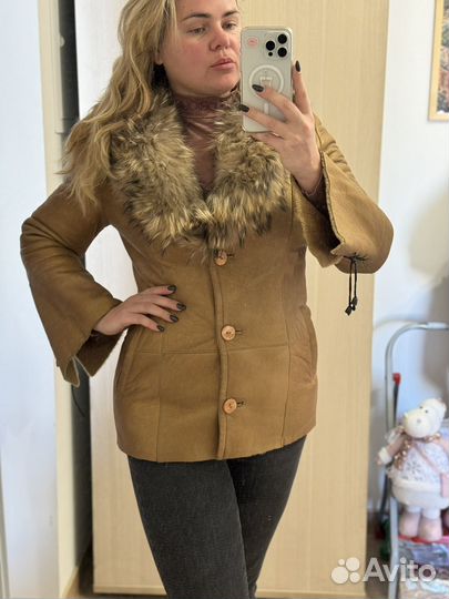 Дубленка натуральная женская 46 48