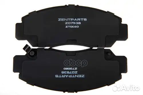 07538колодки дисковые передние 1.21.4 02 1.72.0 01