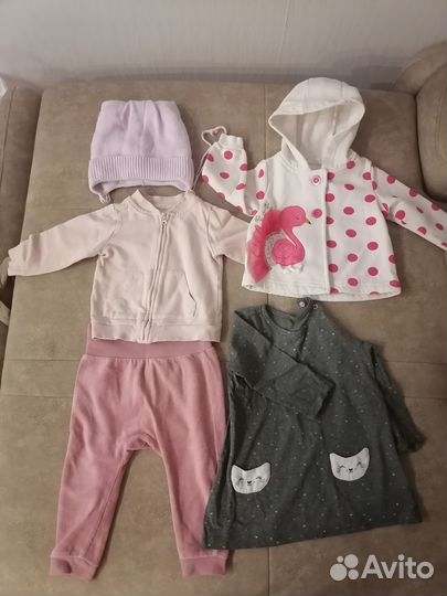 Вещи пакетом на девочку 74-86