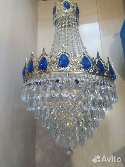 Бронзовая Хрустальная Люстра