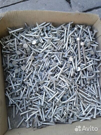 Нержавеющие кровельные гвозди с широкой шляпкой