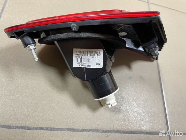 Nissan Qashqai Фонарь задний внутренний правый