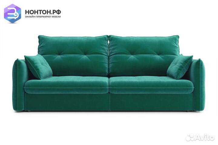 Диван тик-так Нортон изумрудный