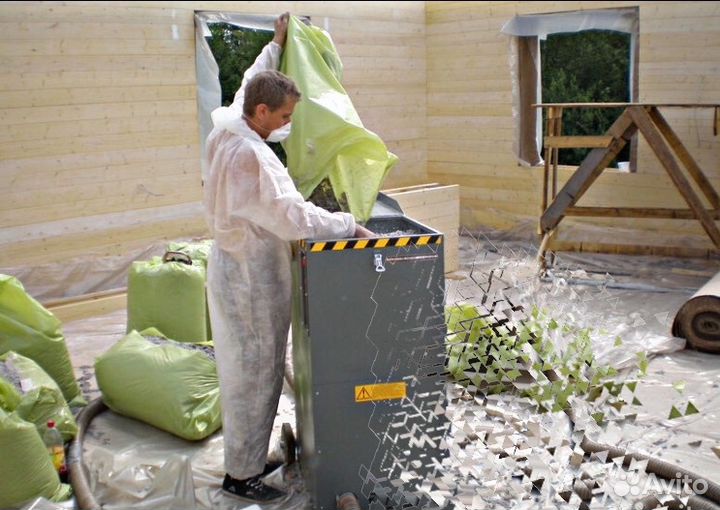 Эковата Ecofiber - бесшовный утеплитель для дома