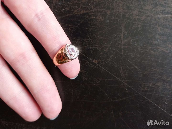 Серебряное кольцо 16 размер