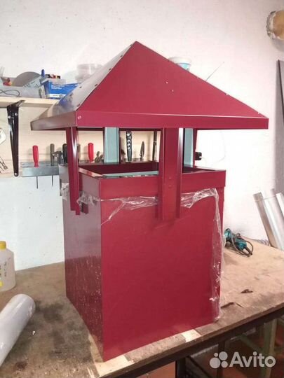 Колпаки зонты дымоходы вытяжки для мангала изделия