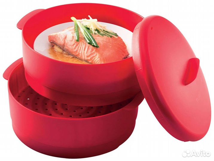 Пароварка красного цвета Tupperware