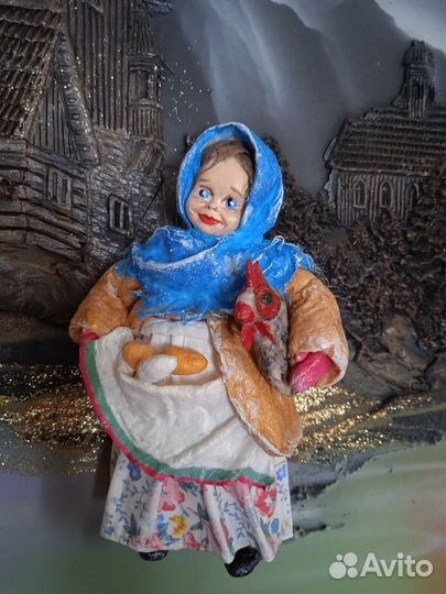 Ватные елочные игрушки(ручная работа)