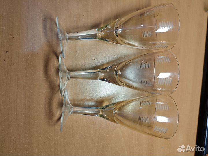 Фужеры цветное стекло СССР