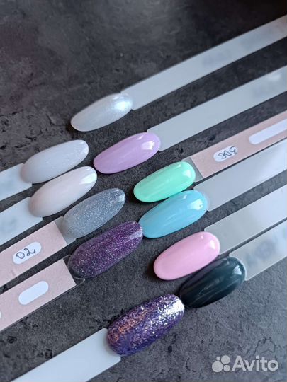 Набор для маникюра, гель-лаки пакетом