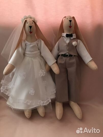 Зайцы тильда ручной работы