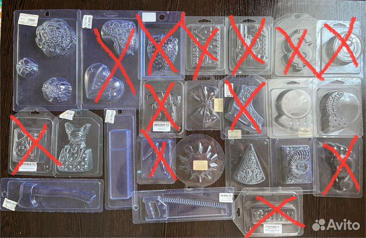 Формы для мыла пластиковые и силиконовые