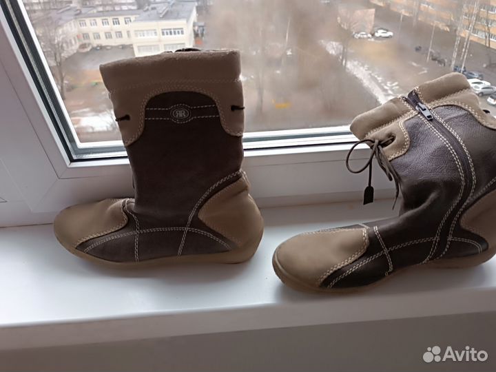 Сапоги женские зимние натуральная кожа 38 зима