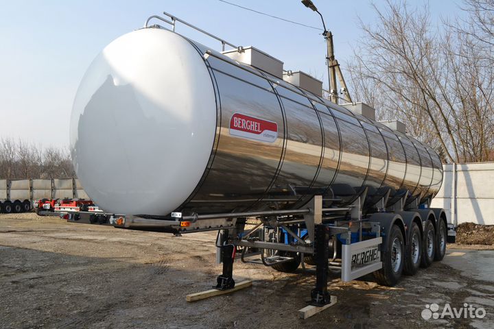 Полуприцеп пищевая цистерна BERGHEL 27000Л 4-осная, 2025