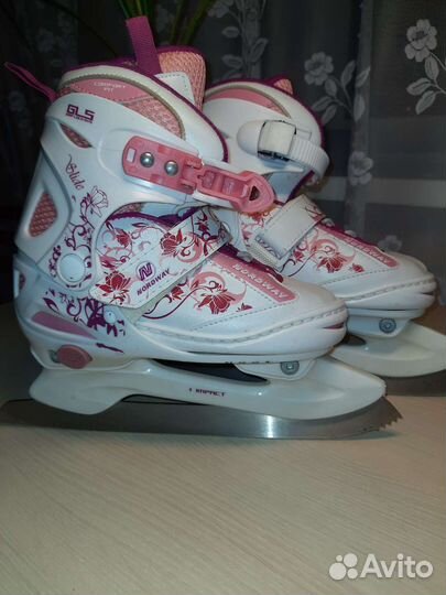 Коньки детские nordway 34-37 раздвижные
