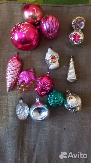 Игрушки на прищепку елочные СССР