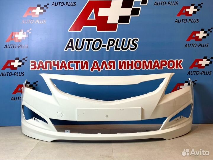 Бампер передний на Хендай Солярис