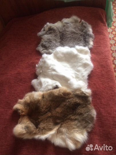 Натуральный мех кроликов