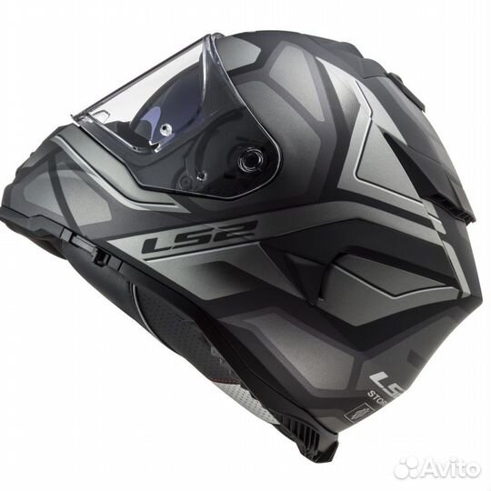 Мотошлем LS2 FF800 storm faster black-grey