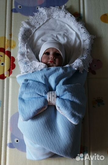 Конверт на выписку для мальчика весна- осень