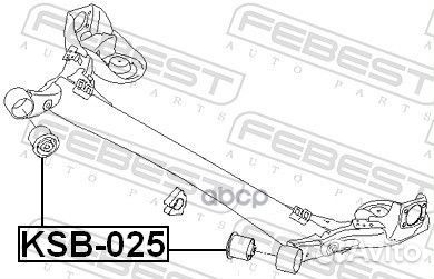 Сайлентблок балки моста зад прав лев Febest