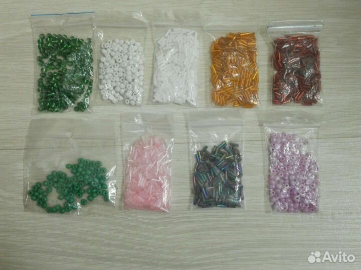 Бисер стеклярус