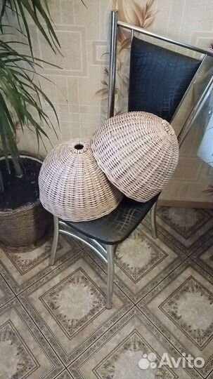 Абажур плетеный из лозы