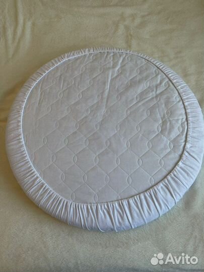 Матрасик круглый и наматрасник в подарок